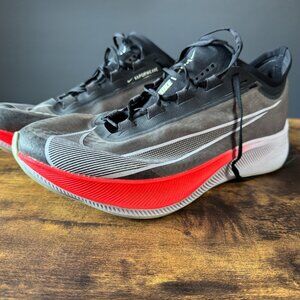 Nike Zoom Fly 3 Men’s Running Shoes – Black/Red Orbit AT8240-003 – Size 11.5